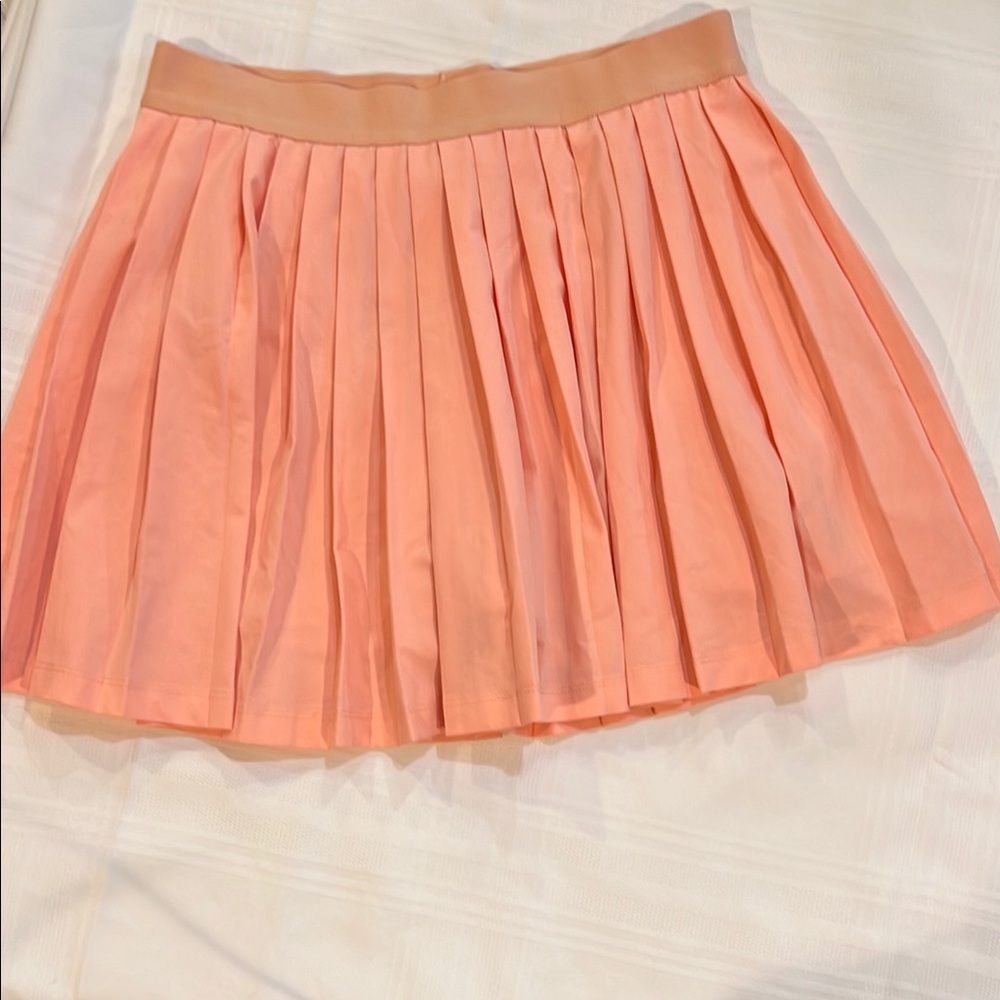 Athleta Orange Mini Skater Skirt - Picture 2 of 4
